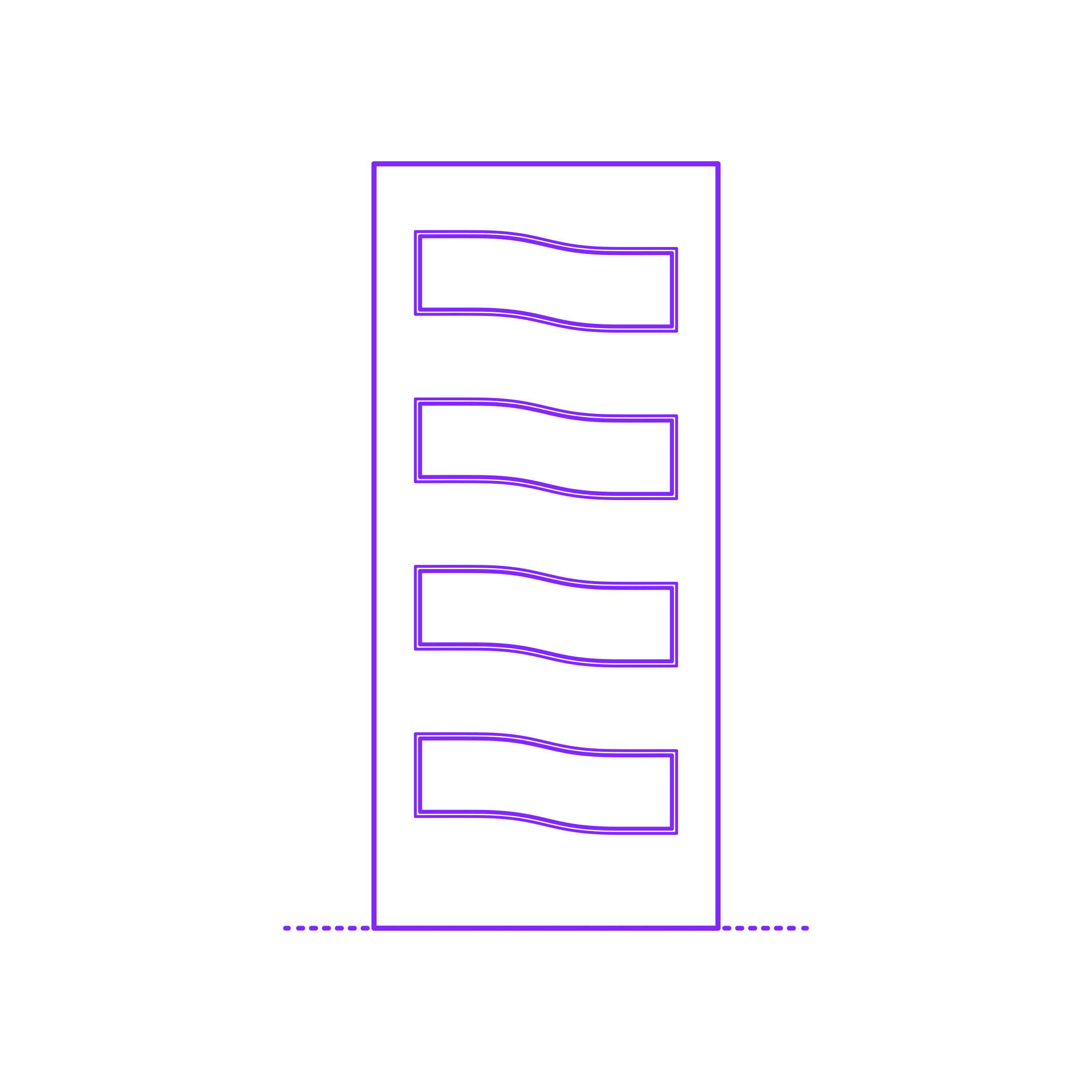 Buildings Interior Doors Lite Interior Door Wavy 4 Strips Outline Svg File Free Vectors